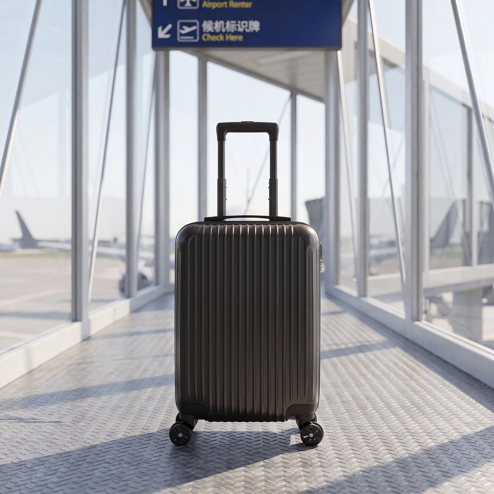 ABS Hard Shell Travel Luggage  - Spinner Wheel Rolling Suitcase 20 Inch ulasan dan harga
