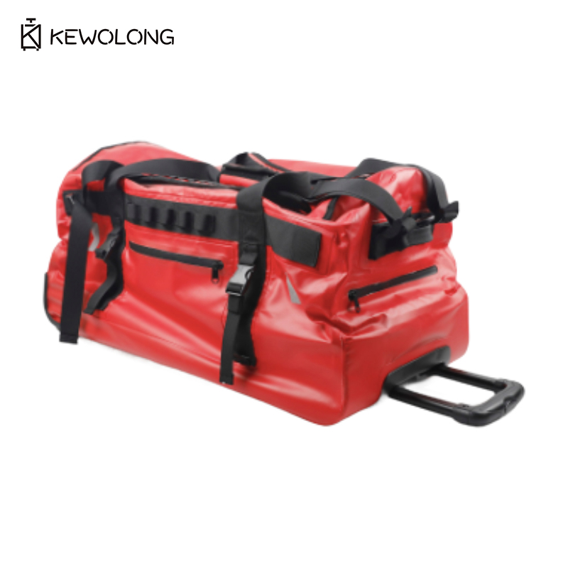 PVC Waterproof 90L Large Rolli - Foldable Rolling Luggage Bag ulasan dan harga