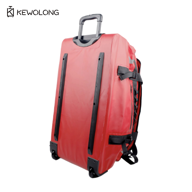 PVC Waterproof 90L Large Rolli - Foldable Rolling Luggage Bag ulasan dan harga