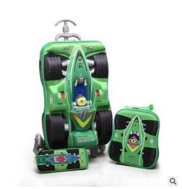 3D Boys Car trolley suitcase C - Foldable Rolling Luggage Bag ulasan dan harga